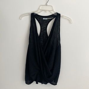 Kimchi Blue Black Deep V-Neck Top